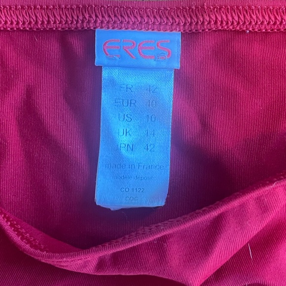 ERES Red Bikini Bottom Size 10 - Picture 2 of 5